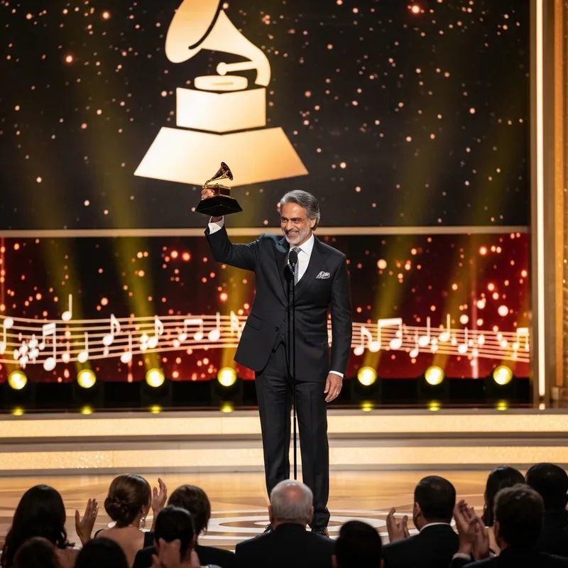 Narendra Modi's Grammy Win Celebrated with Golden Trophy Narendra Modi's Grammy Win Celebrated with Golden Trophy