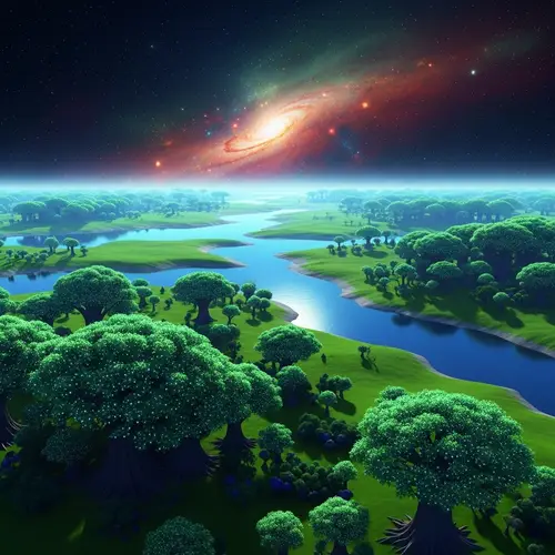 Enchanting Lonely Planet in a Faraway Galaxy