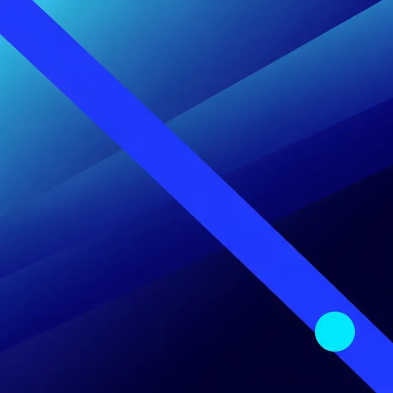 Bold Minimalist Blue Touch - Stylish with a Dash of Audacity