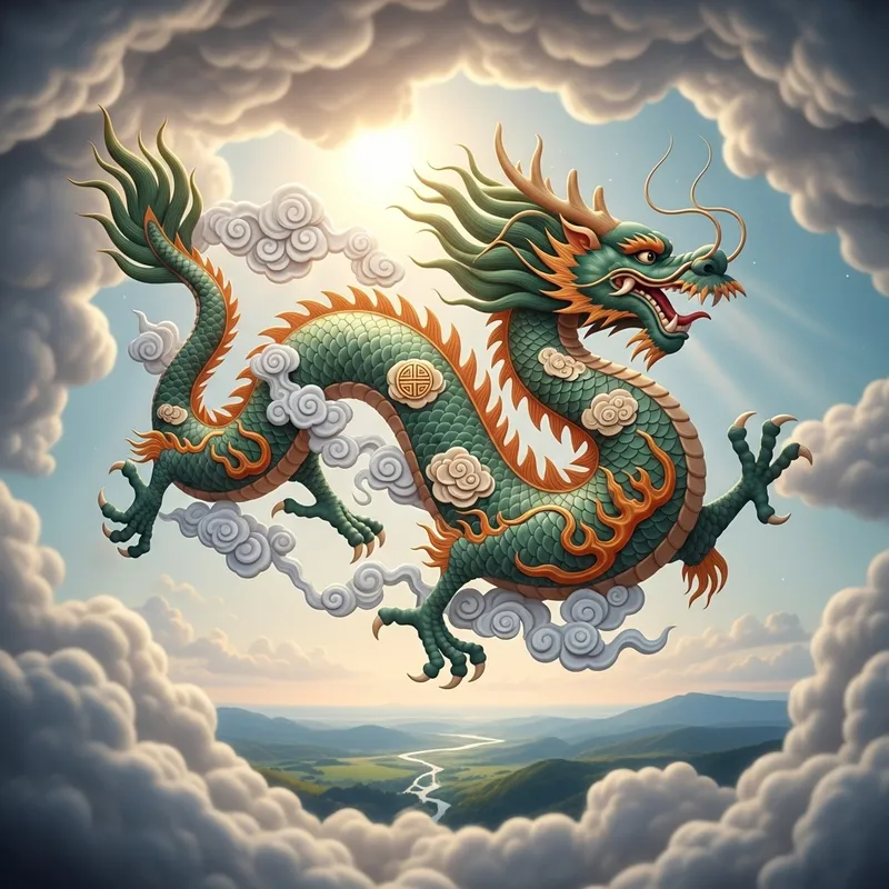 2024 Wooden Green Dragon | Eastern Mythology