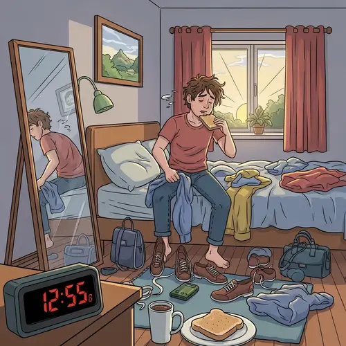 Morning Rush: Getting Ready in a Hurry | Chaos in the Room