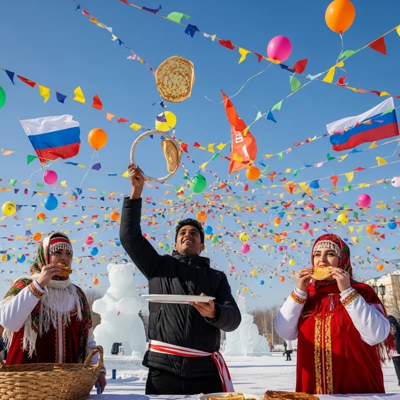 Colorful Maslenitsa Celebration: Traditional Butter Week Festivities