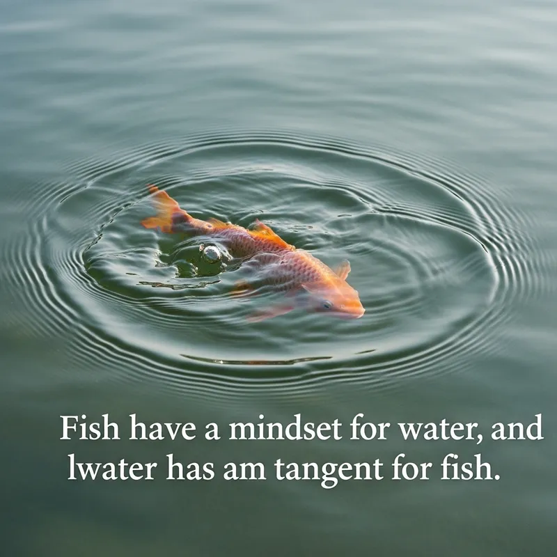 Fish Mindset in Water: A Philosophical Depiction of Harmony | 魚心あれば水心あり