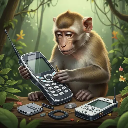 Creative Monkey Designs New Non-Rectangular Cellular Phone Model
