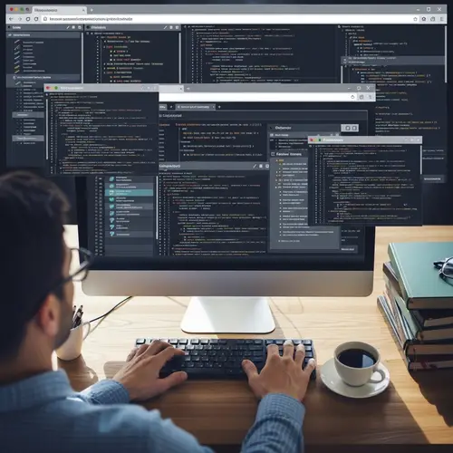 Ethical Hacker Computer Coding Interface | Cyber Security Tools