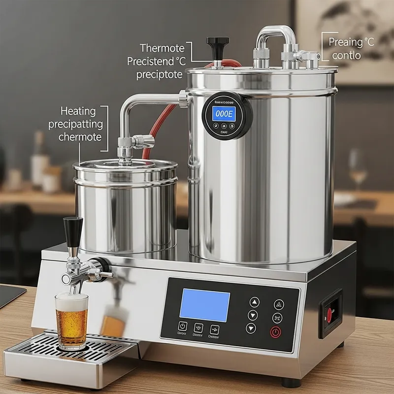 Compact Home Beer Brewing Machine with Dual Tanks Compact Home Beer Brewing Machine with Dual Tanks