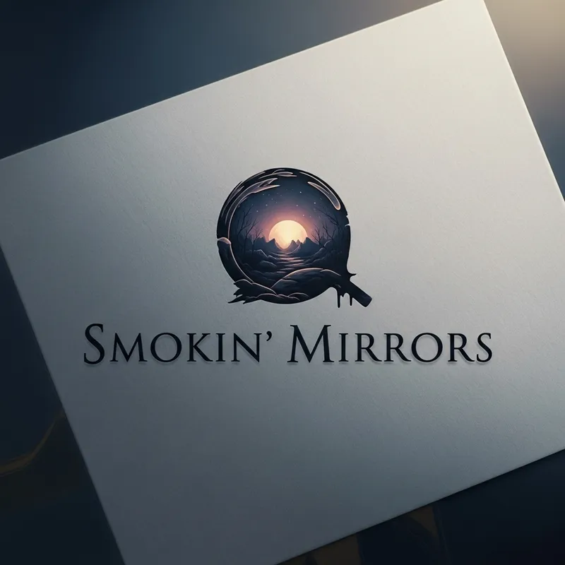 Smokin' Mirrors Logo Design | Mystery & Mystique