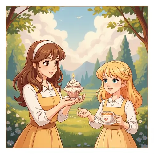 Charming & Lively Animation Style with Warm Color Palette