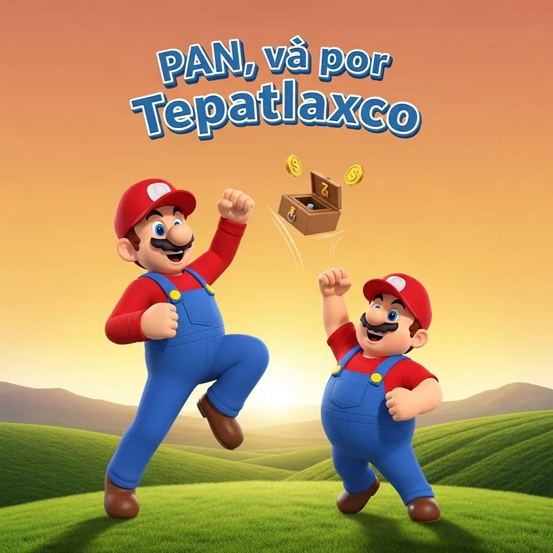 Mario Bros Jumping for Coins at Tepatlaxco Mario Bros Jumping for Coins at Tepatlaxco