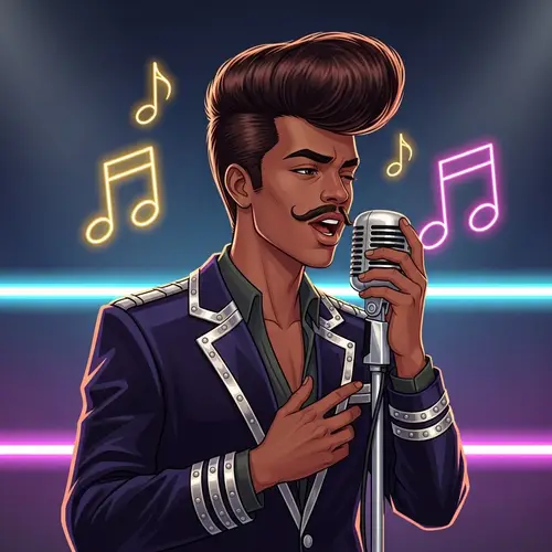 Modern Pop-Art Musician | Glamorous Singing Performance