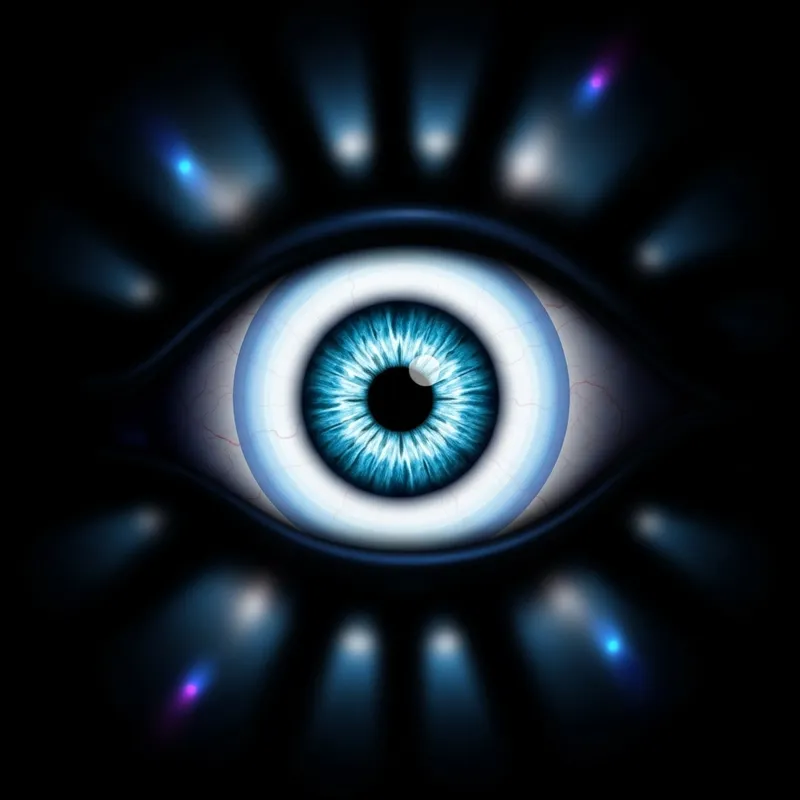 Menacing Evil Eye Background | Mystical Shadows