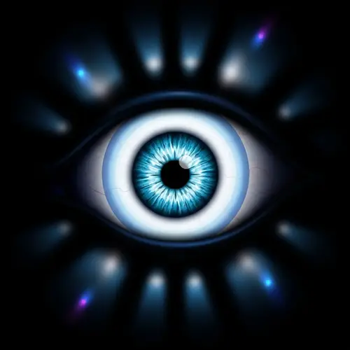 Menacing Evil Eye in Cryptic Shadows | Mystical Aura