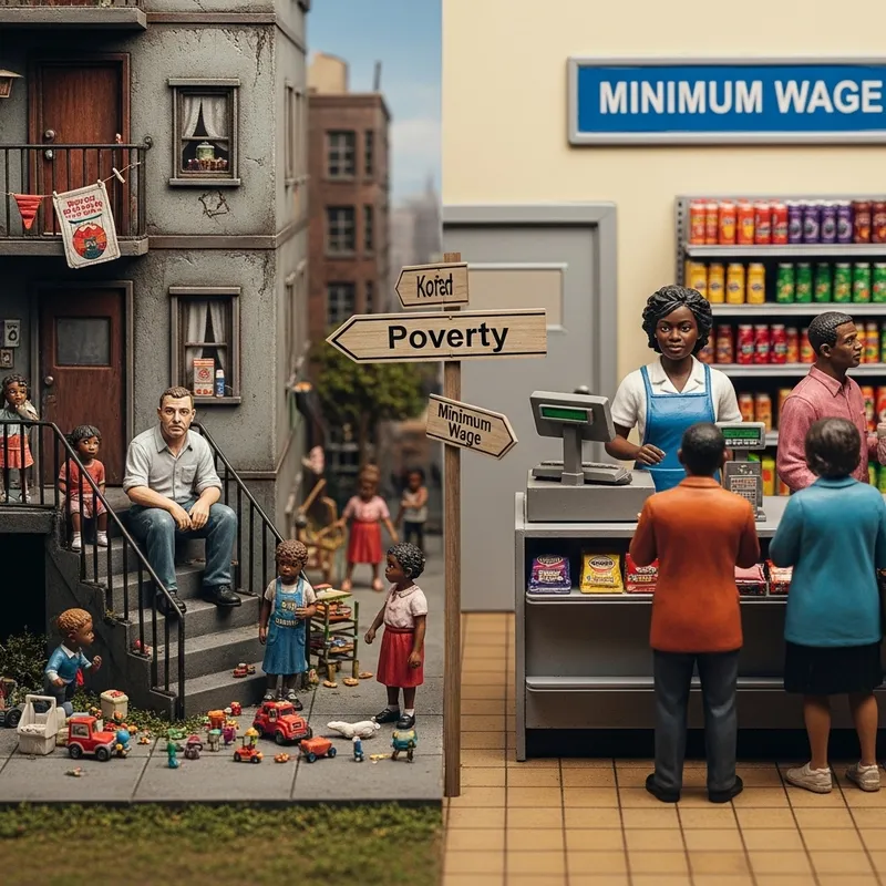 Diorama of Poverty and Minimum Wage Realities Diorama of Poverty and Minimum Wage Realities