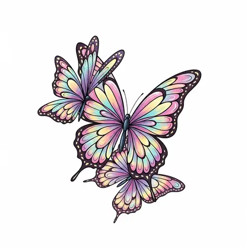 Elegant Butterfly Logo Design for Nail Business | High-End Brand