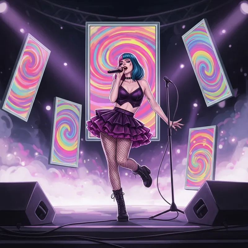Melanie Martinez Psychedelic Stage Performance | Pop Art Music