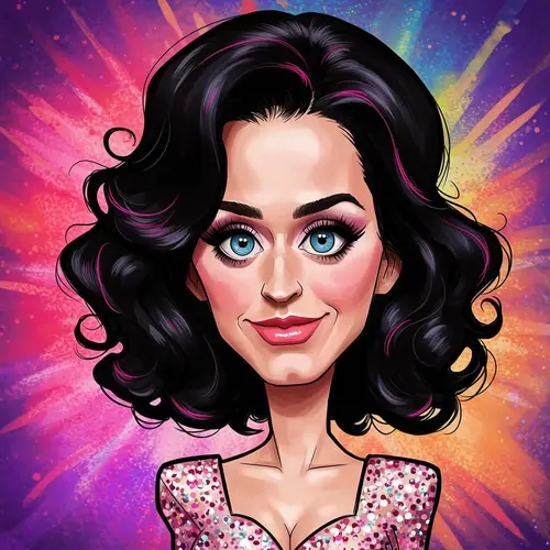 Katy Perry Funny Caricature Art