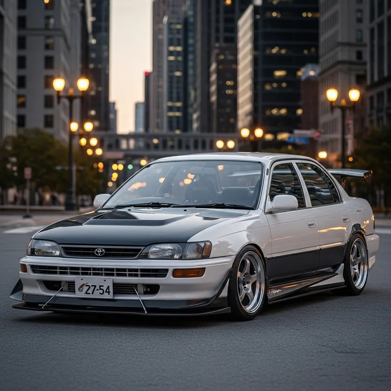 Cool JDM Toyota Corolla AE100 Tuning | Street Racing Style