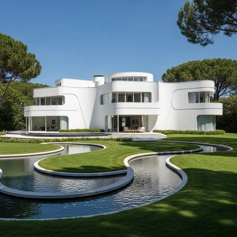 Zaha Hadid & Richard Meier Inspired Villa Designs