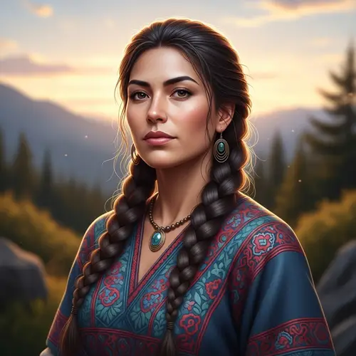 Realistic and Confident Hispanic Woman Portrait