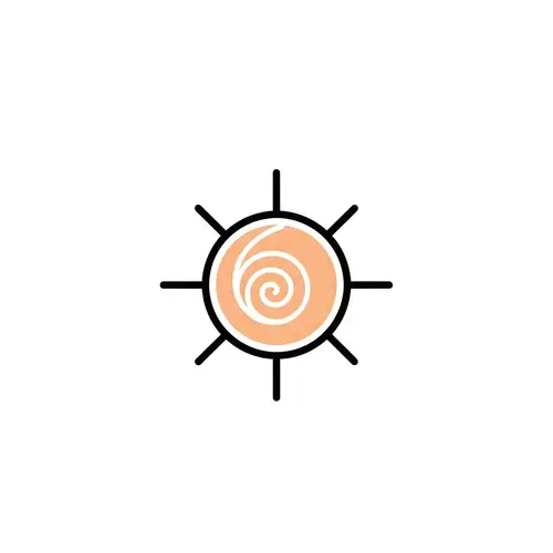 Minimalist Amaterasu Logo | Spiritual Design