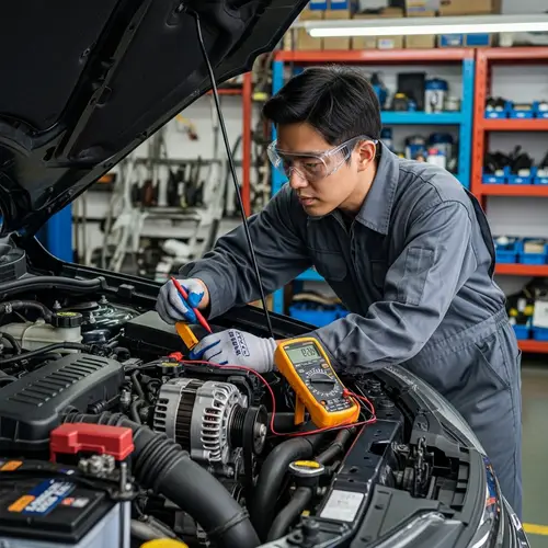 Dedicated Asian Mechanic Working Under Hood | Pro Car Repairs