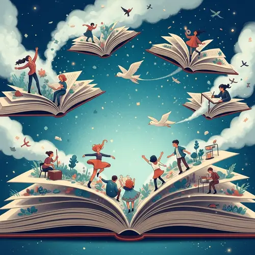 Enchanting Journey of Books: Dance, Write, Experiment, and Fly