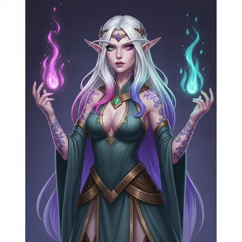 Enchanting Elven Character with Delicate Features | Dungeons & Dragons