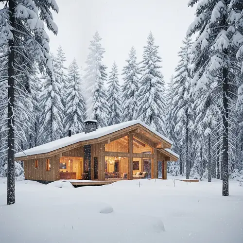 Luxury Chalet in Snowy Forest | Photo Gallery