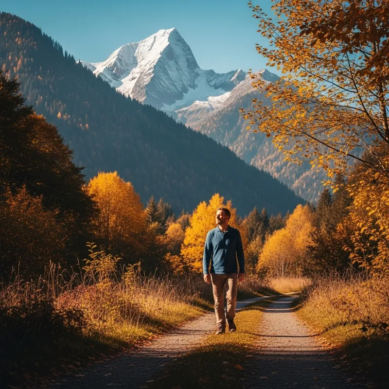 Tranquil Forest Stroll: Nature's Peaceful Embrace