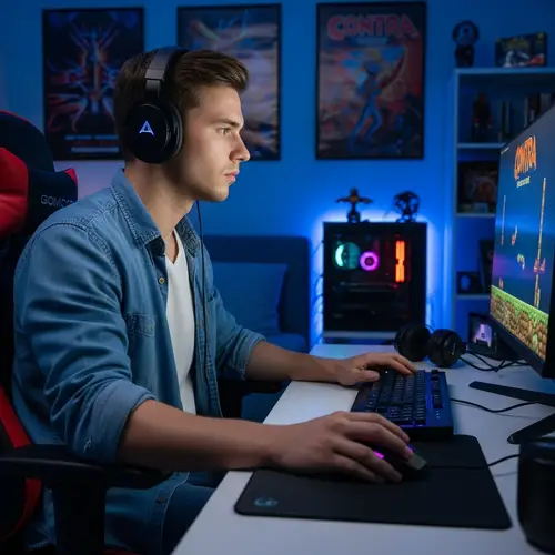 25-Year-Old Gamer Revisits Contra After 10 Years