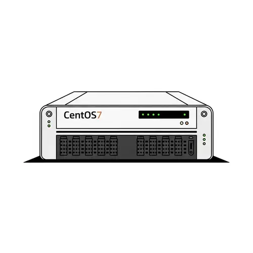 Minimalist CentOS7 Server Illustration