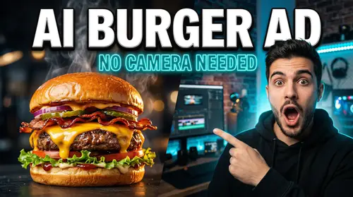 Cinematic AI Burger Ad Tutorial - No Camera Needed