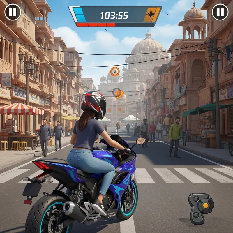 Exciting Indian Bike Racing Game with Customizable Female Character