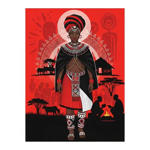 Elaborate Xhosa Culture Concept Poster