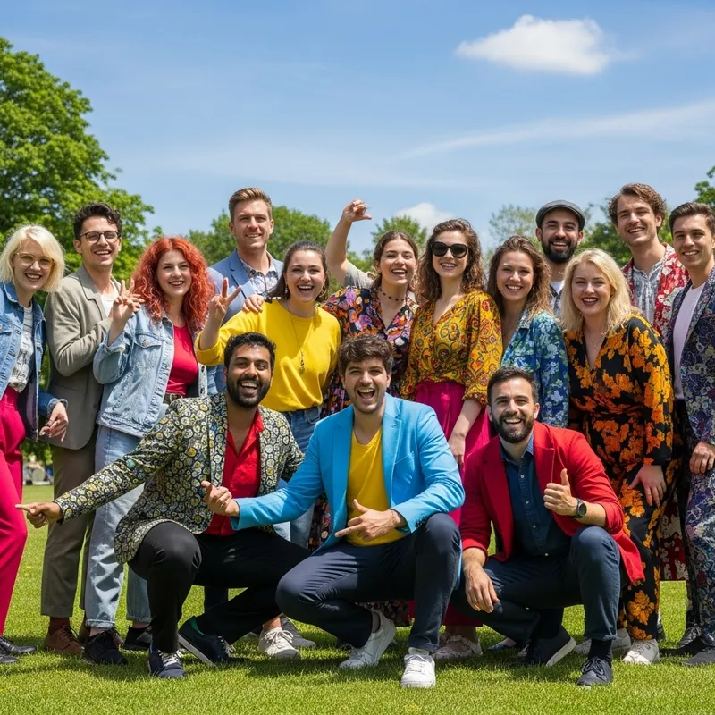 PapuSquad - Unique Group of Diverse Individuals Posing Together