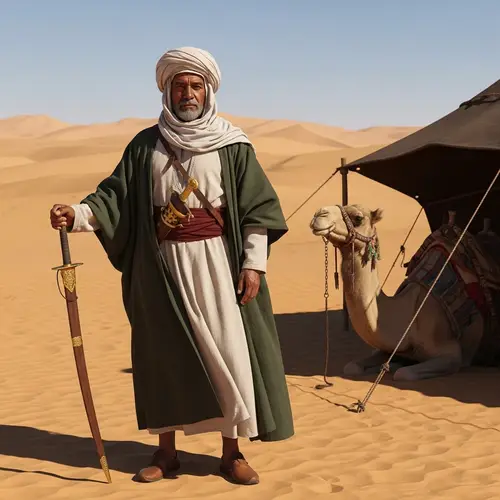 18th Century Arabian Man in Traditional Clothing