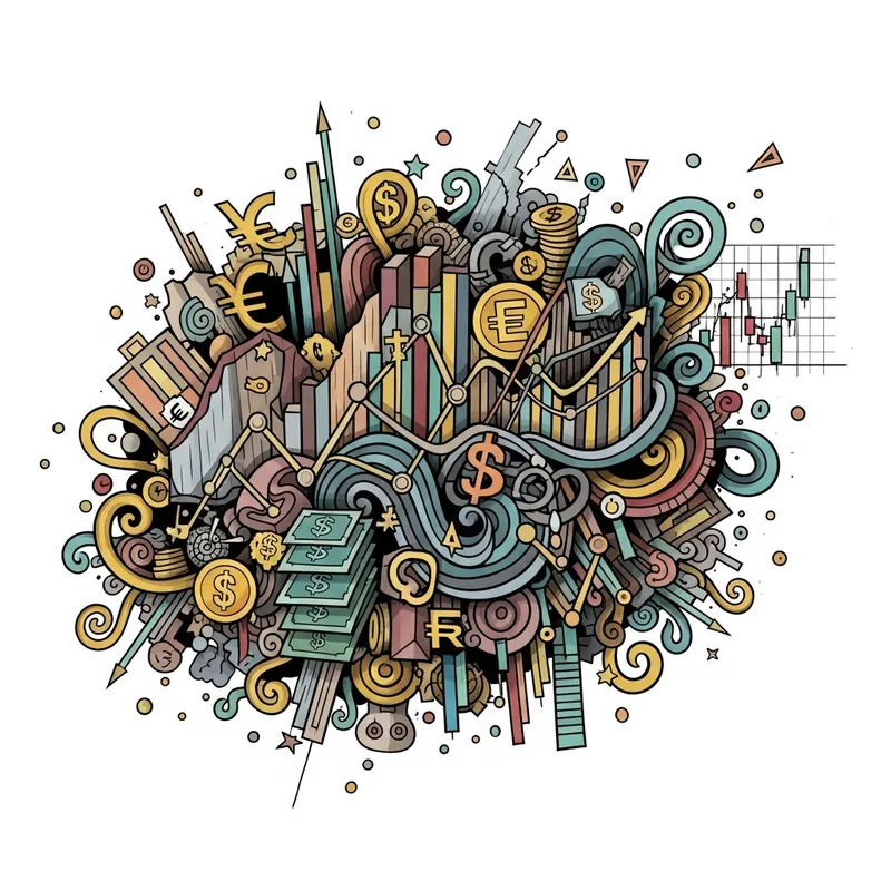 Abstract Financial Market Illustration