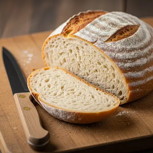 Freshly Baked Golden Brown Bread | Soft Warm Interior