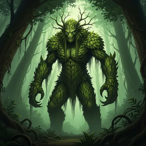 Enigmatic Forest Monster: Guardian of the Woods