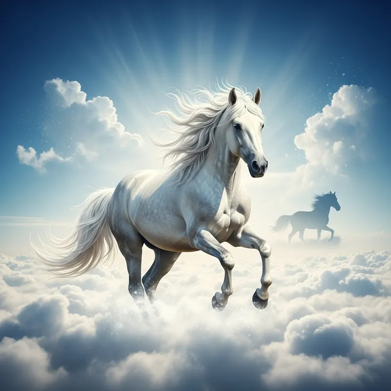 Majestic Horse in the Clouds Majestic Horse in the Clouds