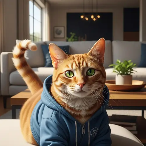 Ginger Cat Basking in Sunlight | Warm and Cozy Scene