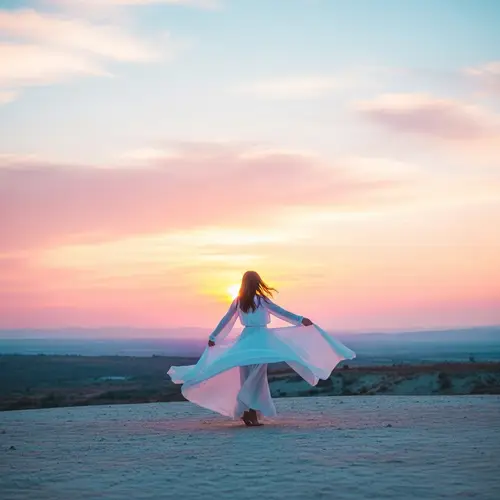 Breathtaking Sunset Landscape with Vibrant Pastel Colors