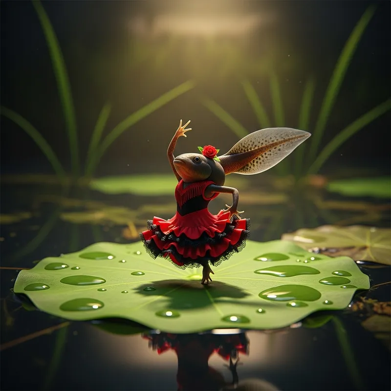 Flamenco Tadpole Dancing - Unique Performance