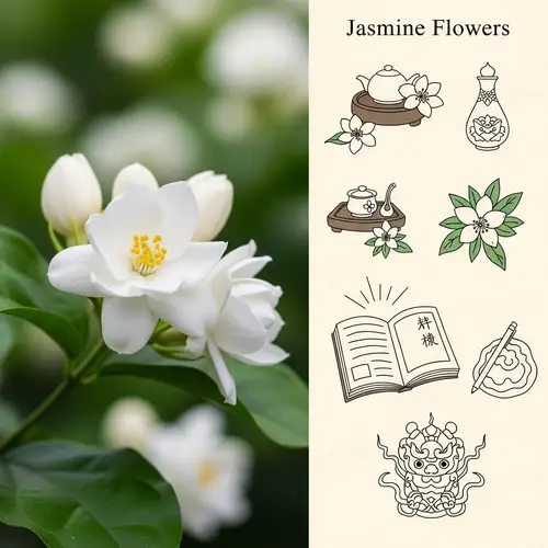 Delicate Jasmine Flower: Cultural Significance & Illustration