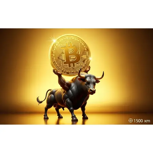 Bull Lifting Bitcoin Symbol: A Golden Investment