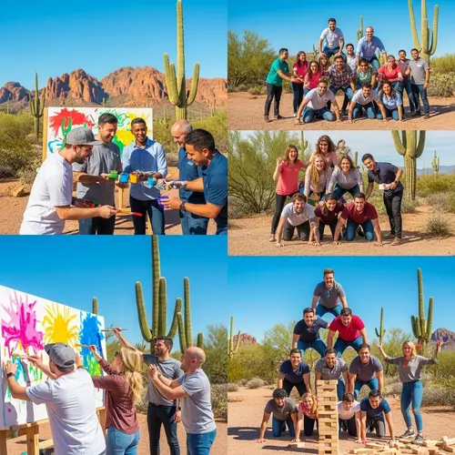Engaging Team Building Activities in Phoenix Desert Landscape