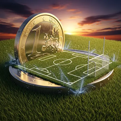 Euro Coin Transformation to Detailed Football Field