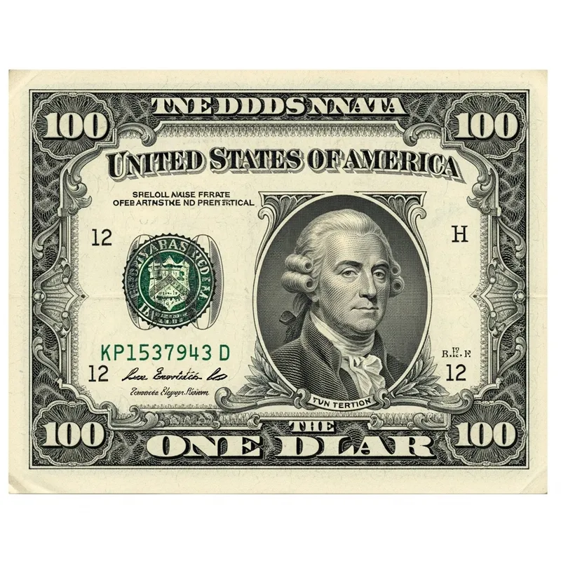 Stunning US 100 Dollar Bill Illustration