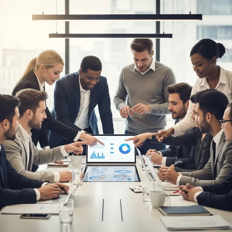 Dynamic Organizational Leadership | Modern Style Illustration Dynamic Organizational Leadership | Modern Style Illustration