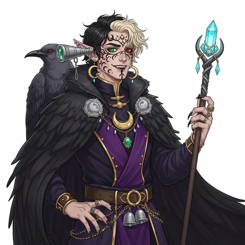 Eccentric Druver: Regal, Magical & Wild | Detailed Character Artwork